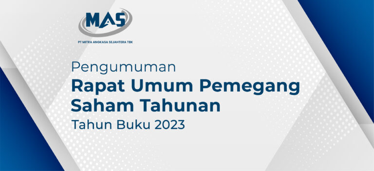 Pengumuman Rapat Umum Pemegang Saham Tahunan Tahun Buku 2023
