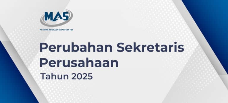 Pengumuman Perubahan Sekretaris Perusahaan 2025