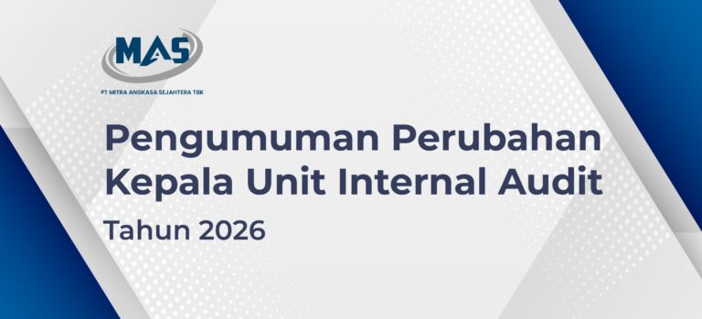 Pengumuman Perubahan Kepala Unit Internal Audit 2026
