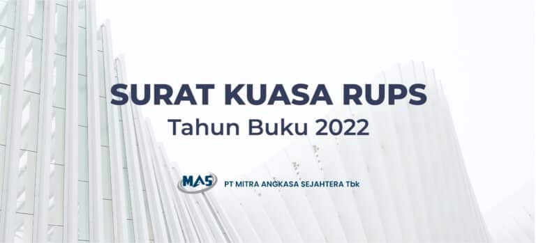 Surat Kuasa RUPS 2022